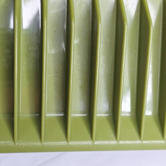 Vintage Rubbermaid Plastic Party Plan 0076 Avocado Green Plate /Dish Holder - Picture 8 of 10